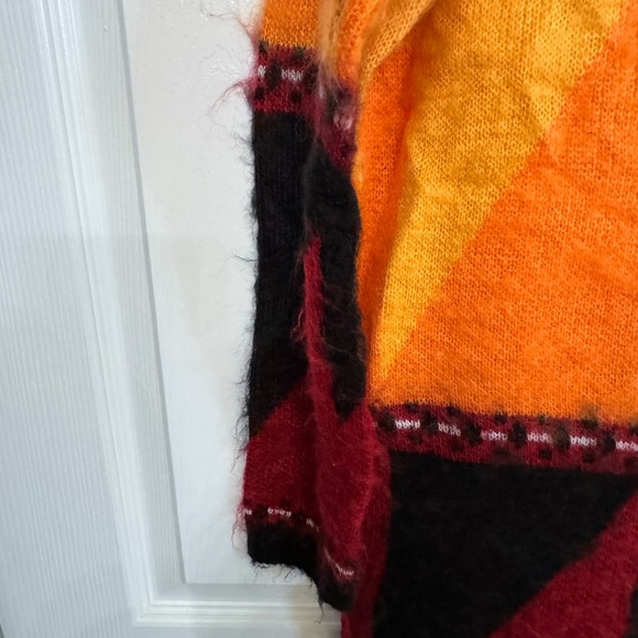 Retro Rue21 Women’s S Boho Open Front Sweater Full Body Funky - Picture 5 of 5